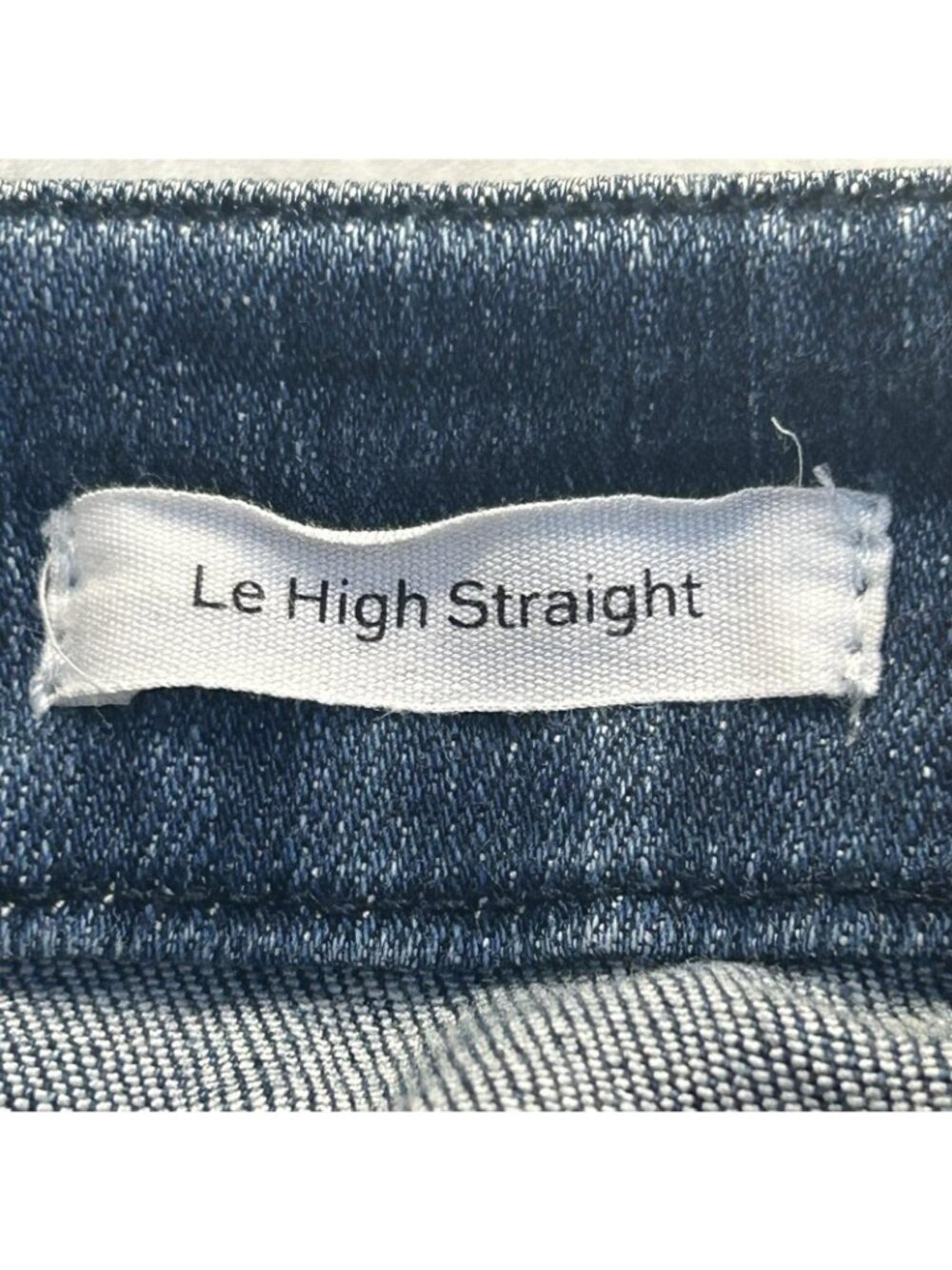 FRAME Jeans Womens 25 Le High Straight Blue High Rise Raw Hem Patch Pockets - Picture 4 of 11